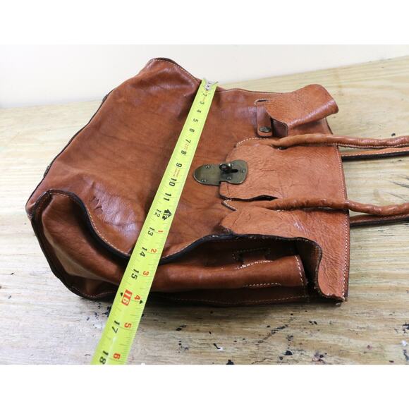 Patricia Nash Bag Brown Leather Rodano Satchel Large Shoulder Bag - Picture 13 of 16